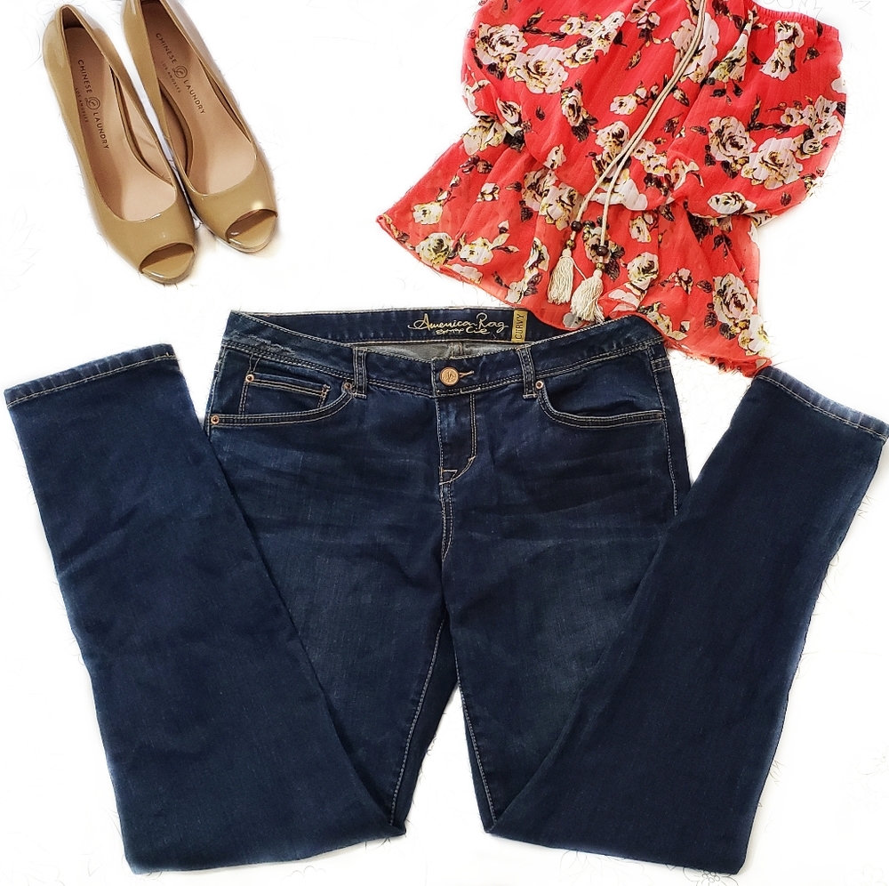 American Rag Cie Curvy Jeans Size 9 - Picture 4 of 12